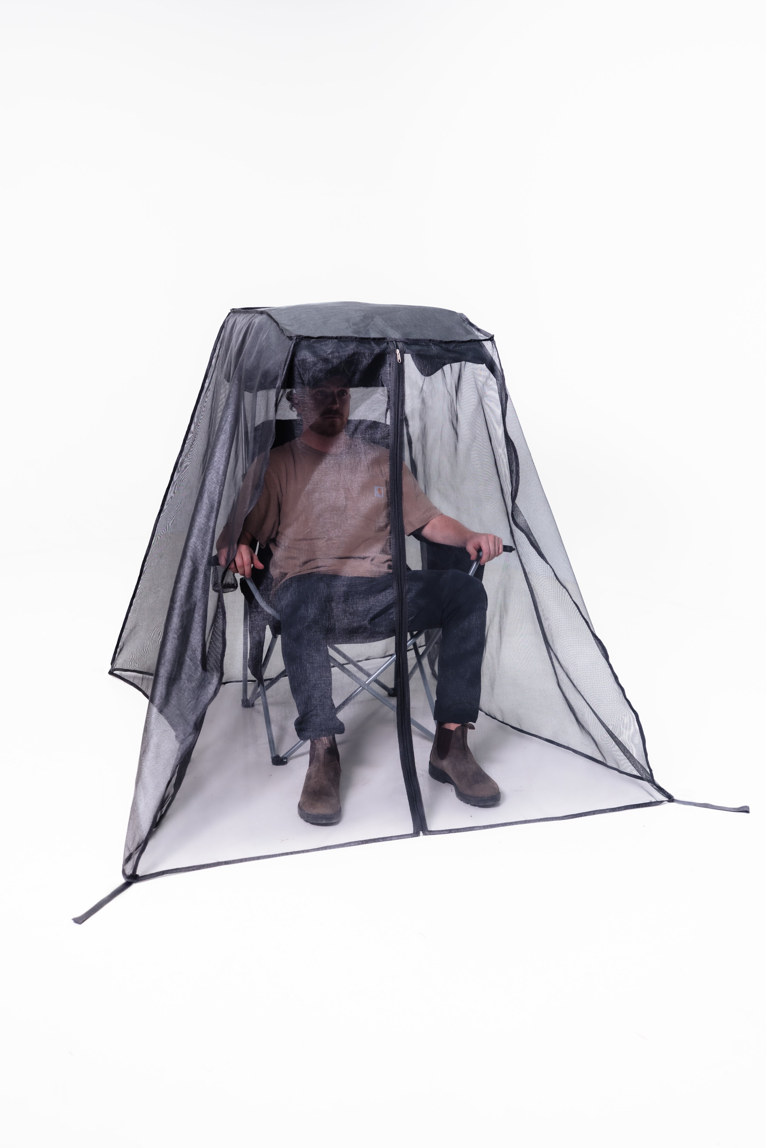 Camping chair with online mosquito net